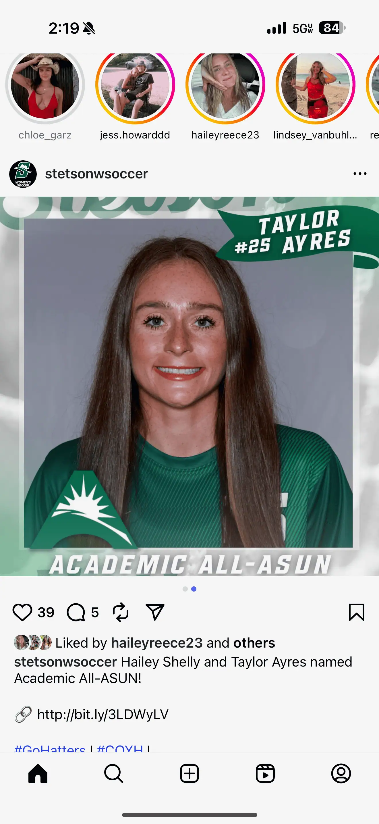 Taylor Ayres Academic All-ASUN